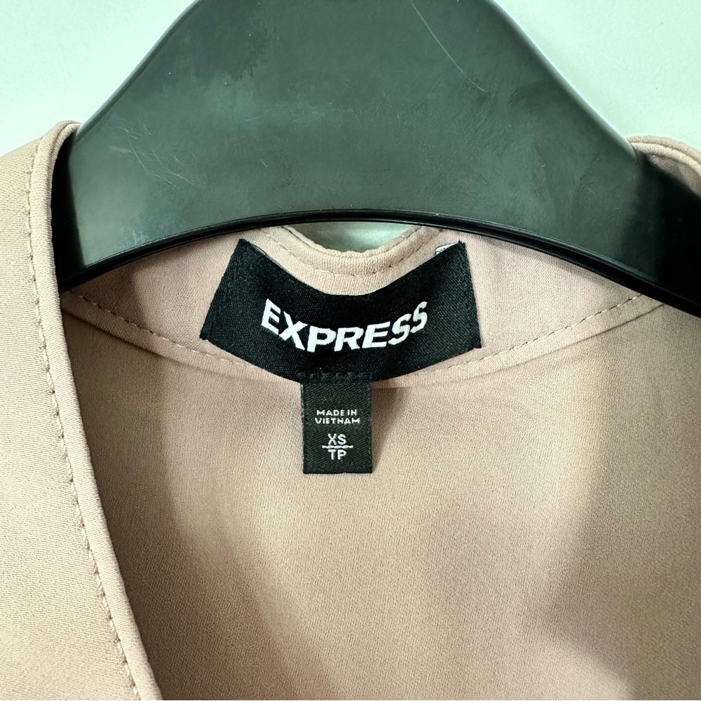 Express Asymmetrical Drape Moto Jacket - image 5